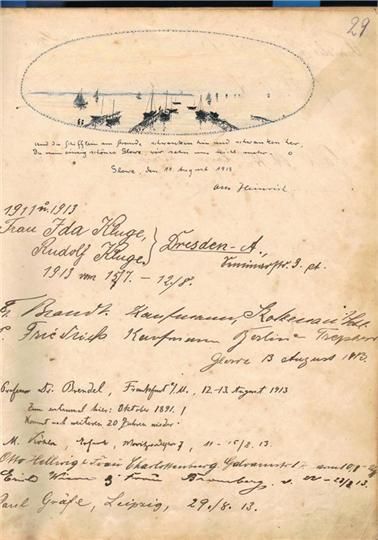 Historisches Gästebuch
