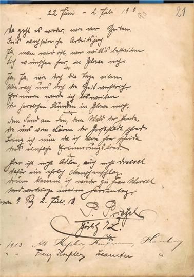 Historisches Gästebuch